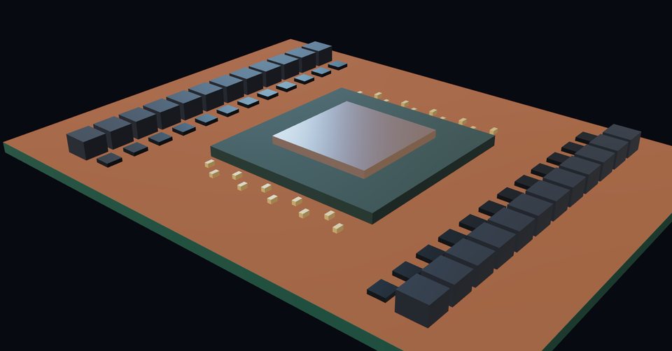 GPU 主機板與四周的穩壓器